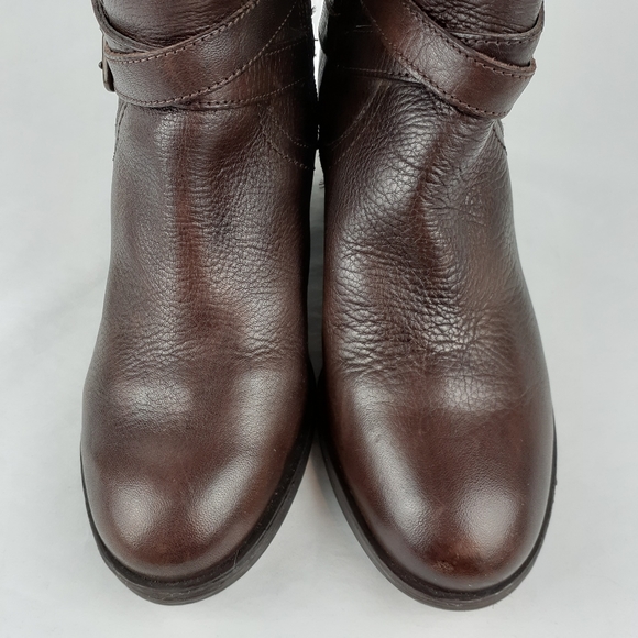 Marc Fisher Kacee Leather Riding Boots Brown NWOT - Picture 9 of 11